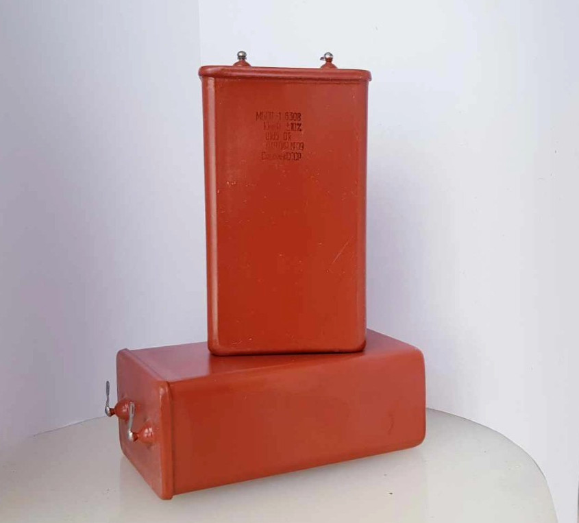 2 x MBGP-1 10uF 630V MATCHED PAIR Soviet PiO Capacitor Paper Oil NEW