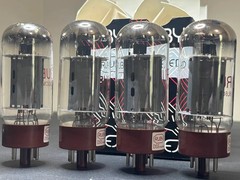 Ruby 6L6GCMSTR Matched Quad Vacuum Tubes w/ Original Packaging Tests NOS Quality