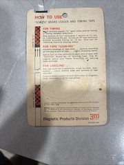 Vintage Scotch Brand Leader and Timing Tape 100 ft. 3M Cat. No. 24w-1/4-100