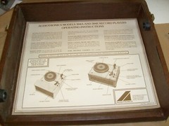 Vintage Audiotronics Classroom Record Player Model 304A TOP LID W/ DIRECTIONS
