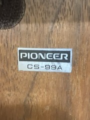 Pioneer CS-99A FB 5-way Wood Speaker Pair Vintage Great Condition