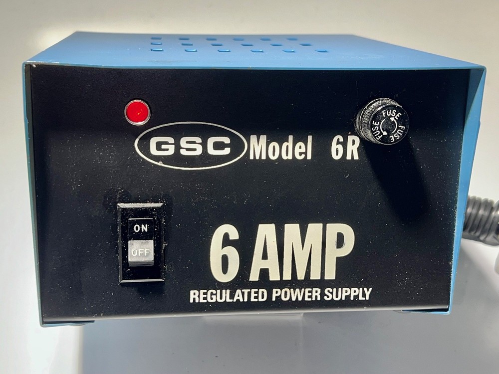 Vintage GSC Model 6R 6AMP Regulated Power Supply 13.8V DC #A