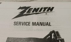ZENITH RC-17 Turntable Service Manual Photocopy