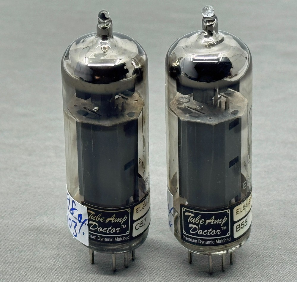 Matched Pair TAD EL84-STR New Production Tests New Amplitrex