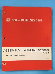 Lot of 7 Bell & Howell Schools Oscilloscope & Multimeter Manuals