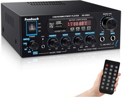 Sunbuck Stereo Amplifier, Receivers with Bluetooth 5.0, Compact Home…