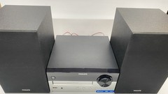 PHILIPS FM Radio CD Home Stereo System w/ Wireless Bluetooth 60W MP3 USB Audio