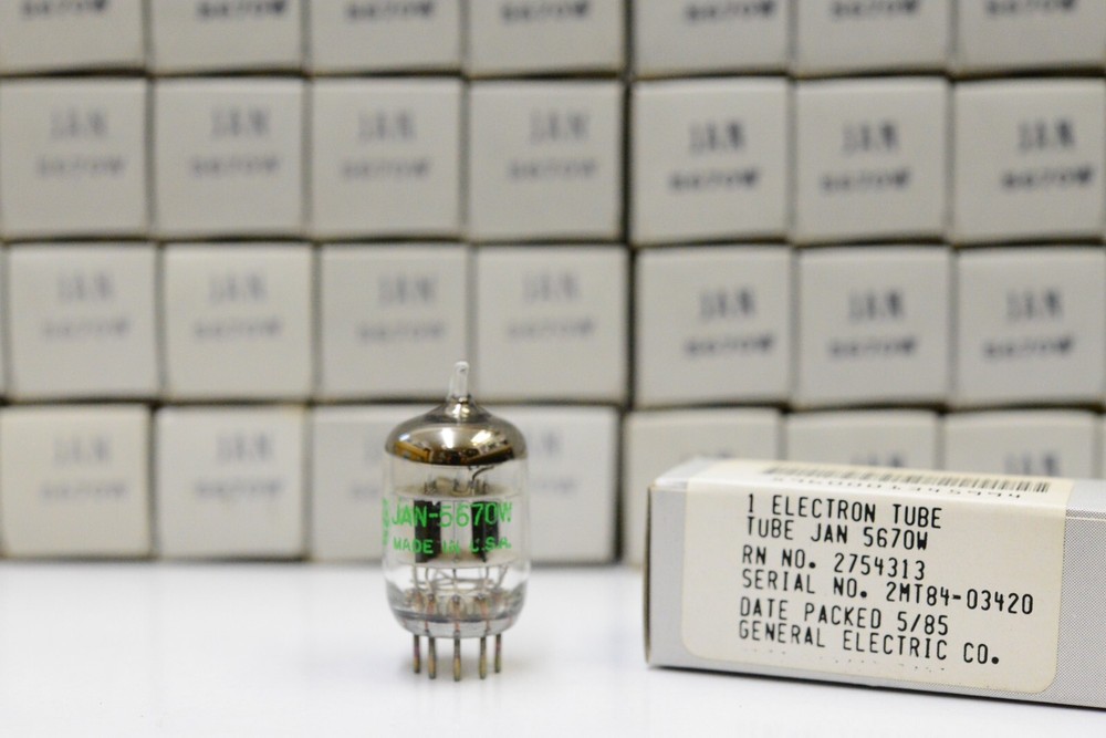 10PCS NOS GE JAN 5670W electron tube (=Western Electric 396A) Made in USA 1980s