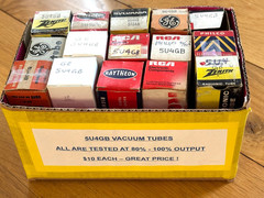 15 Vacuum TUBE SYLVANIA /GE/ RAYTHEON/ RCA/ Zenith/ Westinghouse 5U4GB