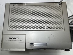 Vintage Sony TV 413 Mini Black & White FM/AM Television + Box & Power Supply