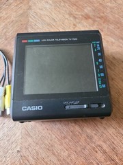 CASIO TV-7500 3.3inch Vintage Portable LCD TV – With 3.5mm To Av Cord. Has Cover