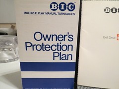Vintage 1970’s BIC 1000 Turntable Owner’s Manual, Warranty Card & More – Nice