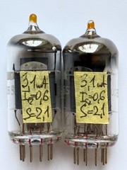 2PCS TESLA EF806S / EF86 / 6267 / 6J32P AUDIO TUBES! NOS! RARE! TESTED!
