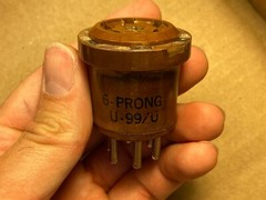 NOS Vintage Vector UX6 6-Pin Vacuum Tube Test Socket Adapter Beautiful (Qty)