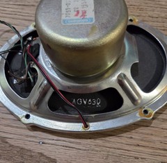 Vintage Grundig Coaxial Speaker 7059-051 W. Germany 4 Ohms 2W 2-Way Oval Radio