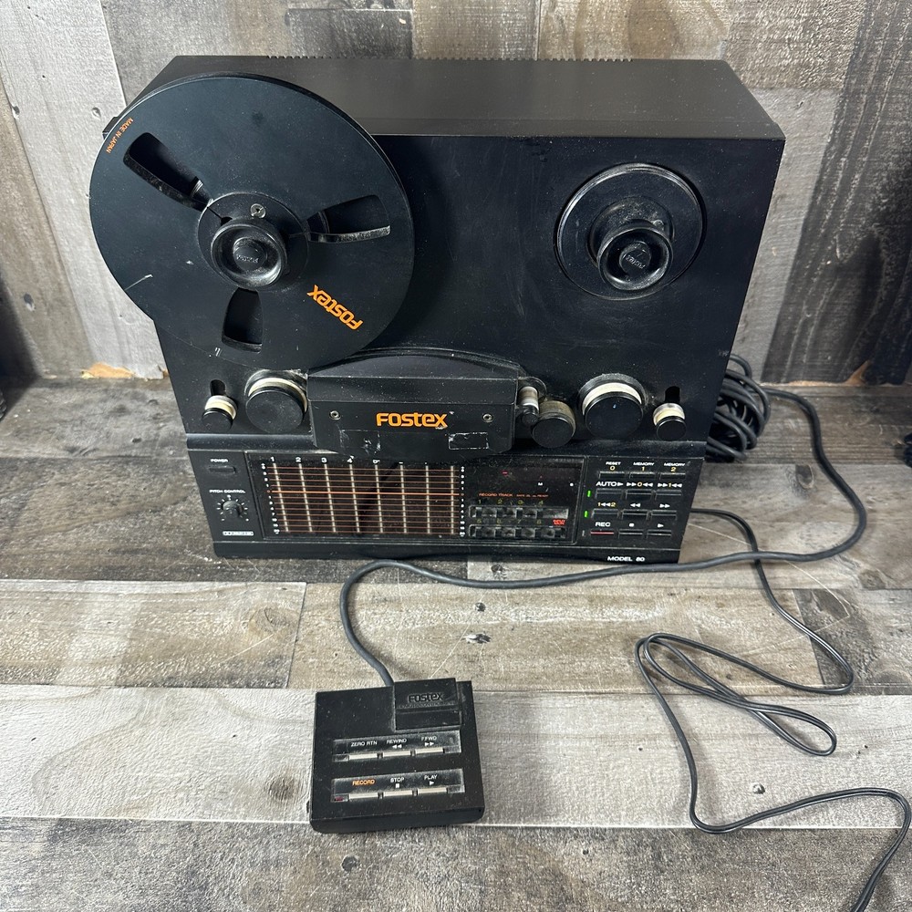Vintage FOSTEX Model 80 Reel To Reel 8 Track Recorder, Powers ON AS-IS