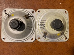 1 Pair – ZENITH 3.5″ Tweeters 49D978 Alnico speakers – perfect cones