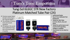 New In Box Tung-Sol 6L6GC STR Factory Matched Tube Pair – Dealer Stock