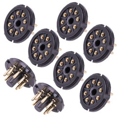 10PC K8A 8Pin Tube Socket For KT88 EL34 6550 6CA7 6SN7 Valve Base Audio HIFI