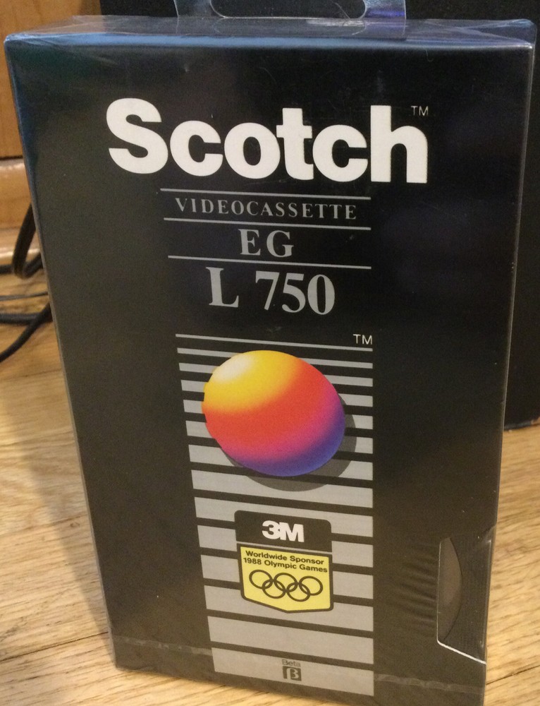 NOS sealed blank Betamax video tape Scotch EG L 750 beta