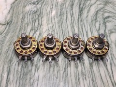 (AB)Allen Bradley 110K ohm Log/Audio Taper potentiometer ampex parts…!!! 1pair