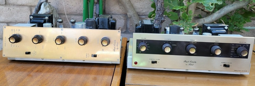 VINTAGE PILOT INTEGRATED AMPLIFIER AMP AA-903B PT-1030B Telefunken Amperex 12AX7