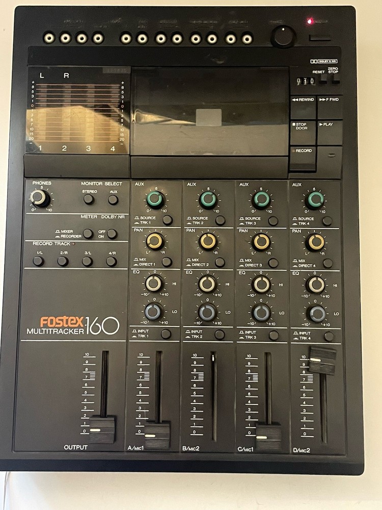 Fostex Multitracker 160 4-Track Cassette Recorder Mixer Powers On Vintage Japan