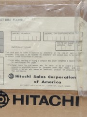 🏅ORIGINAL BOX MANUAL PACKING Hitachi MX-W50 stereo cassette receiver CD player