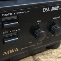 Set of 2 Vintage AIWA SC-B10-H Speaker System Tested SEE DESCRP Free Shipping