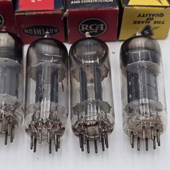 VTG NOS 12BH7 12BH7A Tube Lot 6 Pack RCA Sylvania Raytheon McIntosh Ampeg Audio