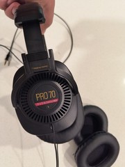 Vintage Realistic Pro 70 Titanium re-cabled 3.5mm w/ extra pads