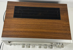 VTG Hitachi SR-503 AM/FM Stereo Receiver Wood Case PARTS/REPAIR Left Channel Out