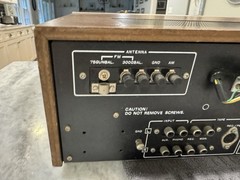 Vintage Nikko 5055 Stereo Receiver Silver Face Works Missing Buttons Part Repair