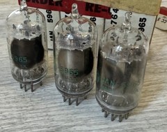 3 – GE JAN 5965 Side Getter Audio Tube NOS Premium Quality Mil Spec Tubes