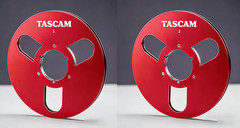 One Pair 10.5” Black TASCAM Tape reel High Quality Aluminum Take Up Reel