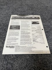 ⭐️ Original Technics SL-235 Stereo Turntable Dealer Sales Brochure NICE! ⭐️