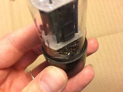 Vintage 1943 RCA 12SN7GT Black Plate Clear Glass Tube USA Tested Good Balanced