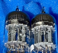 Two GE 5814A Tubes / X3 Mica / Horseshoe Getter / Amplitrex Tested / 12AU7 ECC82