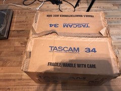 TASCAM MODEL 34 Reel Tape Deck Recorder 4 Channel 4 Track In Original Box