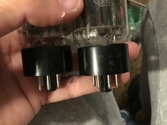 Pair Of Unknown Maker Japan 5U4GB Vacuum Tubes Tests Good