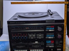 Vintage Sanyo GXT 220 Stereo Music System Turntable Cassette Repair Parts