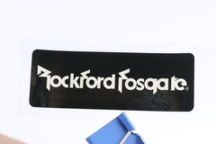 Rockford Fosgate Premium Speaker logo badge Sticker Decal waterproof 90mmX32mm
