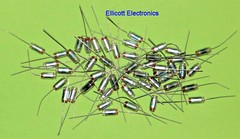 24 Pieces MIAL H16000 Capacitors 0.016uF 16000pF 16nF Film Polystyrene Axial NOS