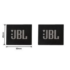 2pcs New For JBL Aluminum logo badge replacement piece 50mmx40mm
