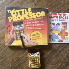 Vintage Texas Instruments Little Professor 1976 Box/Book Works Clean Battery Too