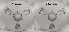 One Pair 10.5” blue Pioneer Tape reel High Quality Aluminum Take Up Reel