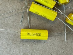 Lot of 33 new 1.5 uf 250v Yellow Film Capacitors Guaranteed Taiwan