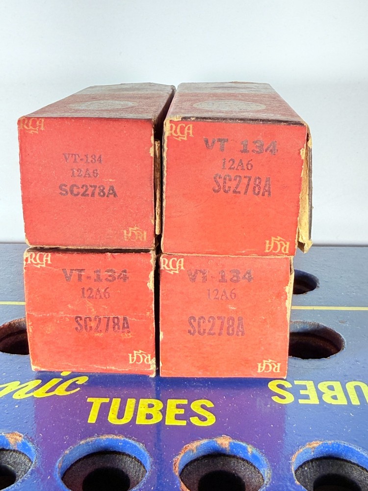 Quad ( Lot of 4 ) RCA VT-134 12A6 SC278A NOS NIB Military Spec Tube