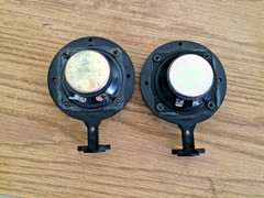 Pair Vintage Micro Acoustics 2″ Tweet 10/20 watt 8Ω Speaker 3 5/8 OD Nice Works