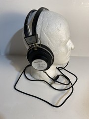 Vintage Sony DR-5A Stereo Headphones Over Ear 1960s Hi-Fi Working